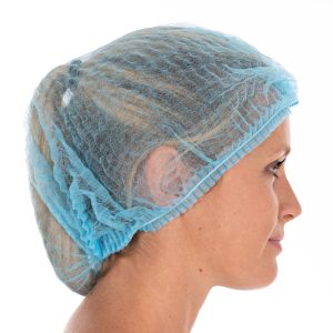 Gofrētas cepurītes Zila krāsa 100gab./iep.