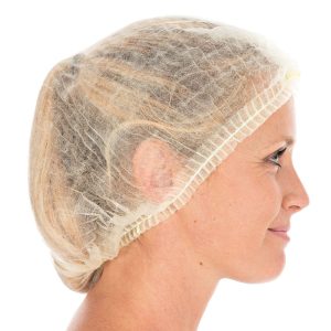 Gofrētas cepurītes Dzeltena krāsa 100gab./iep.