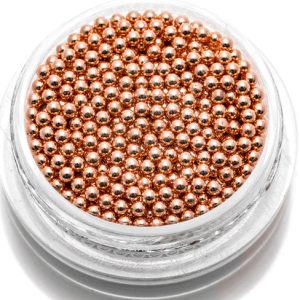 Metāla dizaina mikro lodes, rozā zelts (0.6 mm) 5 gr.