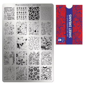 Moyra Sweet Dreams Nr.13 nagu dizaina apzīmogošanas (stempinga) plāksne