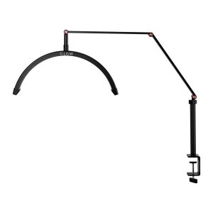 Skaistumkopšanas LED lampa galda virsmai Arkas formas Melna