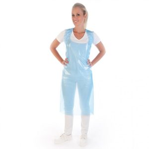 Vienreizlietojami priekšauti PE rullī, zils (200gab.)