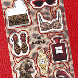 VS Nails Sticker Pack LEO Red