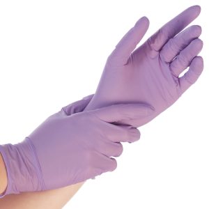 SAFE LIGHT Vienreizlietojamie nitrila cimdi, bez pūdera L Violeta, 100 gab. (Vācija)