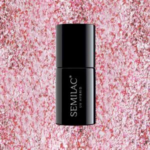 295 UV Hybrid Semilac Peach Pink Shimmer 7ml