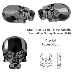 2856 MM 10,0X 7,5 CRYSTAL SILVNIGHT - 2 GAB.