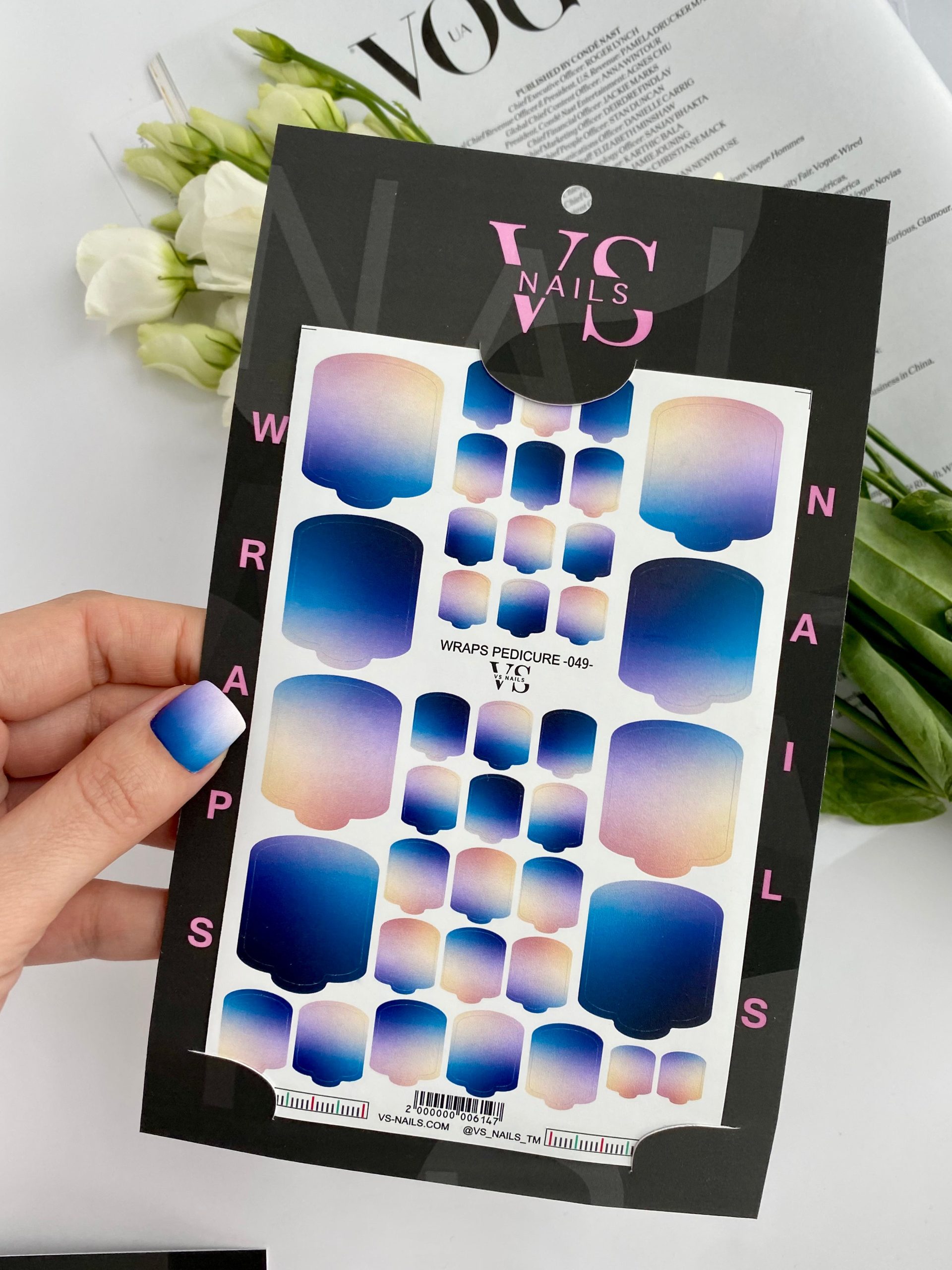 VS NAILS Pedicure Wraps Nr.49