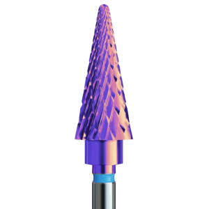 IQ NAILS Cietkausējuma (Karbīda) frēze Gela, Akrila un Gēla lakas noņemšanai zila 060 [KMN-266X HP.060]