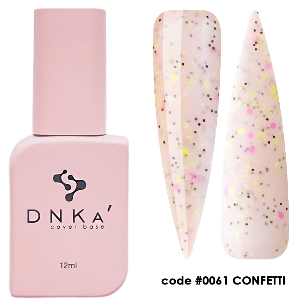 0061 DNKa' Cover Base Confetti - 12 ml