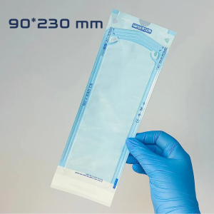 ProSteril Autoklāva sterilizācijas maisiņi 90x230mm caurspīdīgi ar indikatoru 200gab.