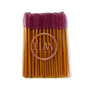 ELAN Skropstu un uzacu birstītes, 50 gab. (Sarkanas/Zelta)