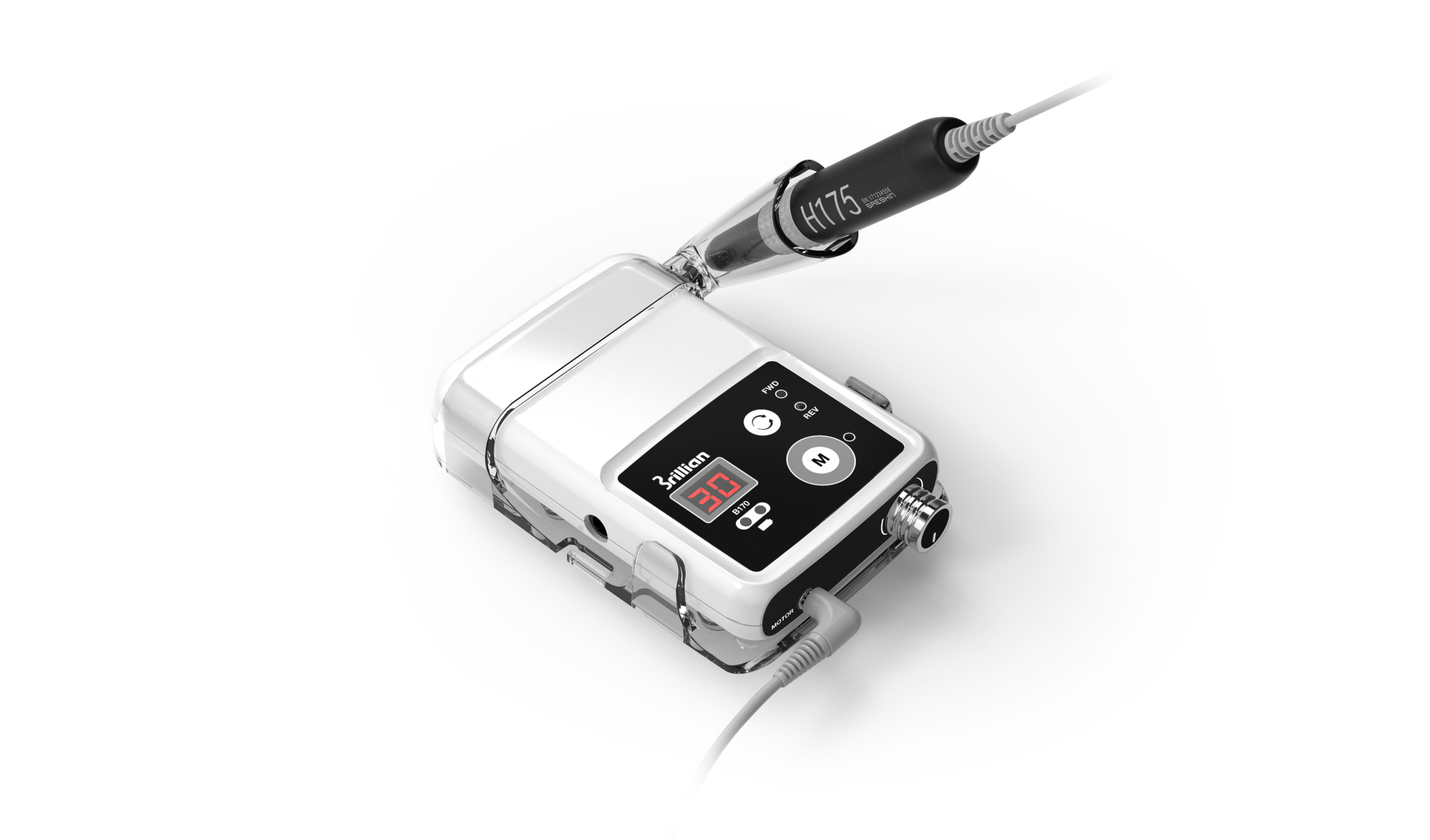 STRONG B170 (Balts)/H175 (Melns) ar akumulatoru (30 000 apgr./min)