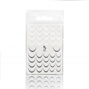 KODI Slaideri nagu dizainam Franču ombre F01 (melns/balts)