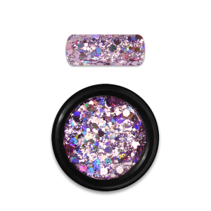 Moyra spīdumi dizainam Holo Glitter Mix No.03, Rose
