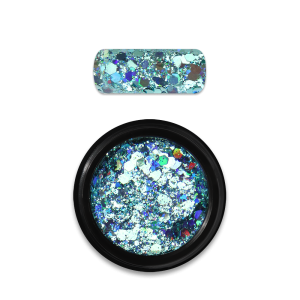 Moyra spīdumi dizainam Holo Glitter Mix No.04, Turquoise