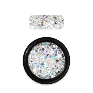 Moyra spīdumi dizainam Holo Glitter Mix No.05, White