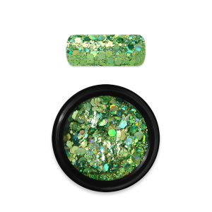Moyra spīdumi dizainam Holo Glitter Mix No.8, Green