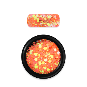 Moyra spīdumi dizainam Holo Glitter Mix No.22 Chameleon light orange