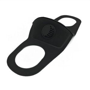 NailInfinity daudzkārt lietojamā sejas maska (ar izelpas vārstu, Melna)