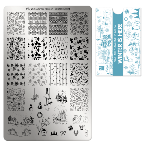 Moyra Winter is here Nr.57 nagu dizaina apzīmogošanas (stempinga) plāksne