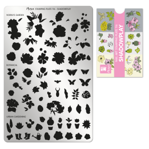 Moyra Shadowplay Nr.116 nagu dizaina apzīmogošanas (stempinga) plāksne