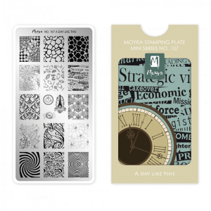 Moyra MINI A day like this Nr.107 nagu dizaina apzīmogošanas (stempinga) plāksne