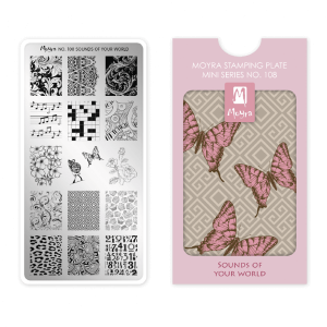 Moyra MINI Sounds of your world Nr.108 nagu dizaina apzīmogošanas (stempinga) plāksne