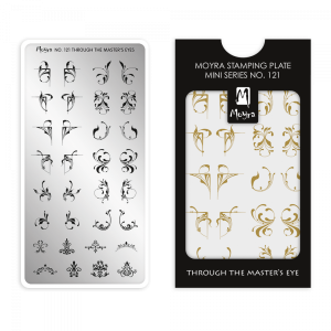 Moyra MINI Through the master`s eye Nr.121 nagu dizaina apzīmogošanas (stempinga) plāksne