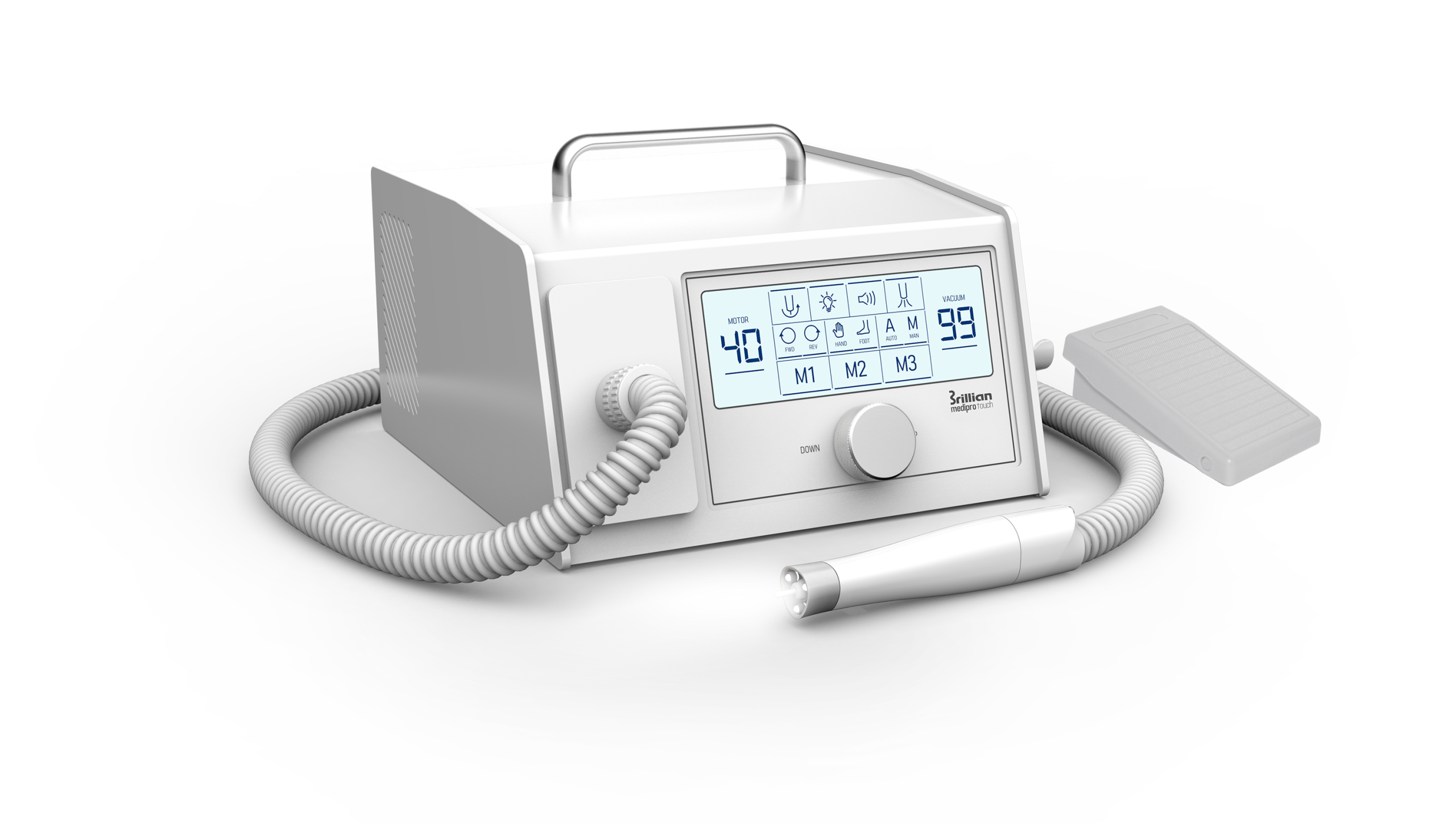 STRONG Pedikīra aparāts MediPro (CMDV5) TOUCH + HMD04 (40 000 apgr./min)