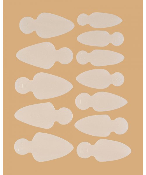 KODI Silikona nagu formas franču dizainam LONG STILETTO (12 gab.)