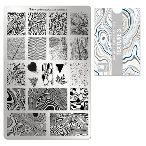 Moyra Texture 3 Nr. 134 nagu dizaina apzīmogošanas (stempinga) plāksne