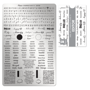 Moyra Editor Nr.111 nagu dizaina apzīmogošanas (stempinga) plāksne