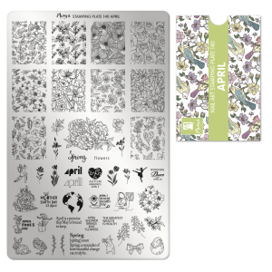 Moyra April Nr.140 nagu dizaina apzīmogošanas (stempinga) plāksne
