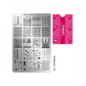 Moyra Catwalk Nr.30 nagu dizaina apzīmogošanas (stempinga) plāksne