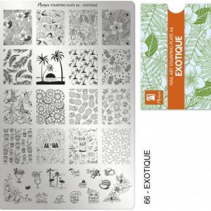 Moyra Exotique Nr.66 nagu dizaina apzīmogošanas (stempinga) plāksne