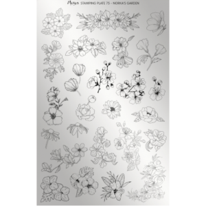 Moyra Norka's Garden Nr.75 nagu dizaina apzīmogošanas (stempinga) plāksne