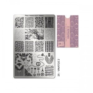 Moyra Vintage 2 Nr.25 nagu dizaina apzīmogošanas (stempinga) plāksne