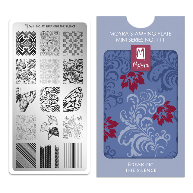 Moyra MINI Breaking The Silence Nr. 111 nagu dizaina apzīmogošanas (stempinga) plāksne