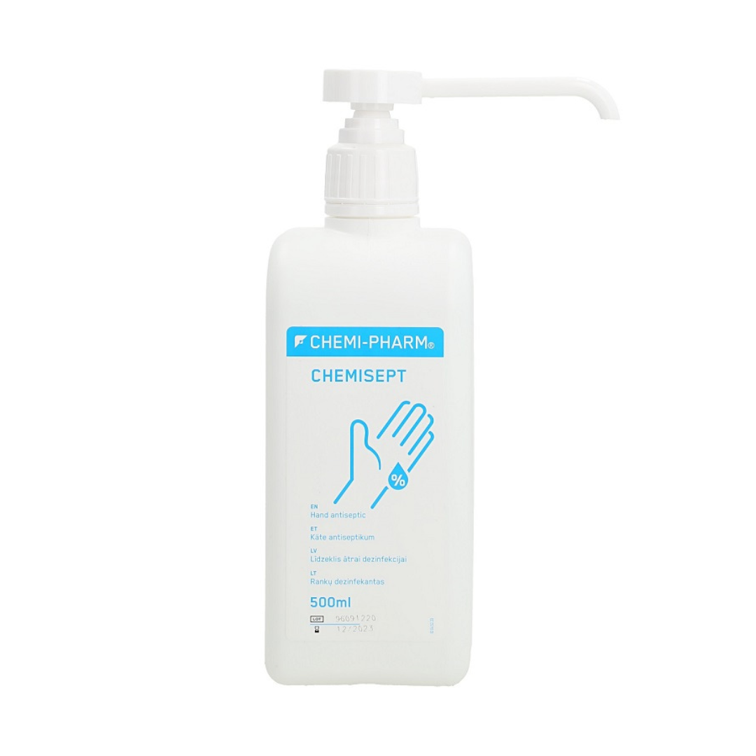 CHEMISEPT līdzeklis ātrai roku dezinfekcijai, 500 ml, ar izsmidzinātāju