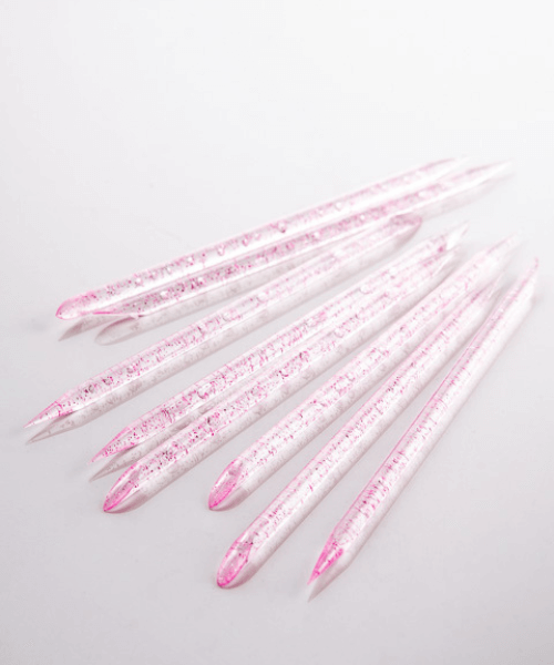 KODI Daudzreiz lietojamas plastmasas kutikulas kociņi, rozā krāsā (50 gab.)