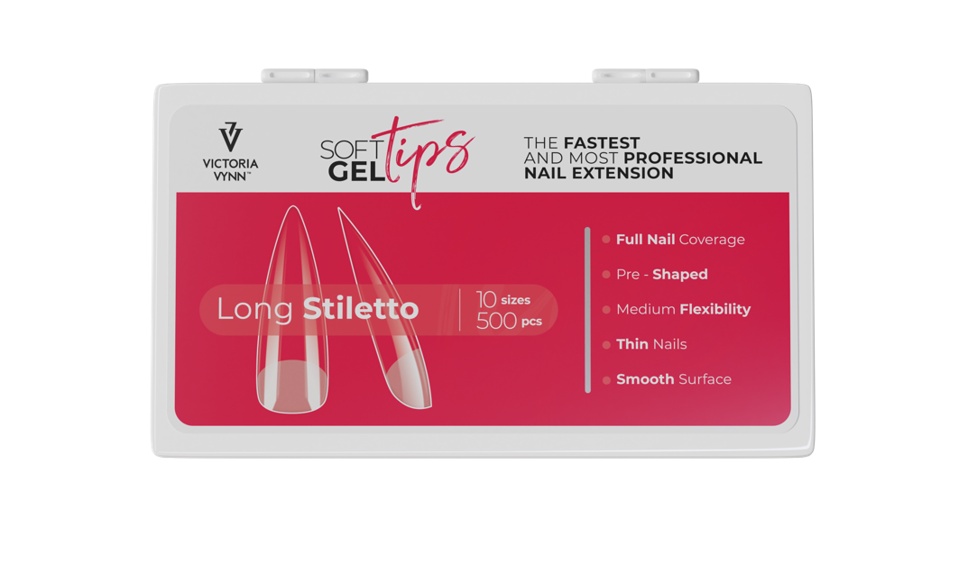 Victoria Vynn Gēla tipši - Long Stiletto, 500gb