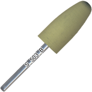 Kodi Silikona pulētājs, noapoļots konuss, mīksts abrazīvs, D-10mm, Darba daļa 24mm