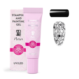 Moyra Stemping un zīmēšanas gēls, 07 Melns 7g