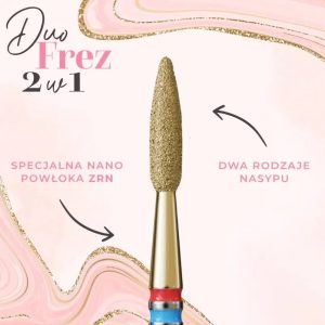 IQ NAILS Dimanta 2IN1 frēze Liesma 021 [243R FM.021_ZRN]