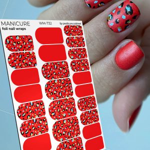 Pedicure cabinet manikīra plēve ar zelta foliju [WM-732]