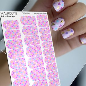 Pedicure cabinet manikīra plēve ar zelta foliju [WM-733]