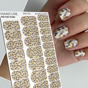 Pedicure cabinet manikīra plēve ar zelta foliju [WM-734]