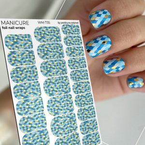 Pedicure cabinet manikīra plēve ar zelta foliju [WM-735]