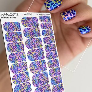 Pedicure cabinet manikīra plēve ar daudzkrāsaino foliju [WM-736]