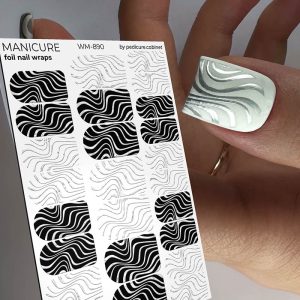 Pedicure cabinet manikīra plēve ar sudraba foliju [WM-890]